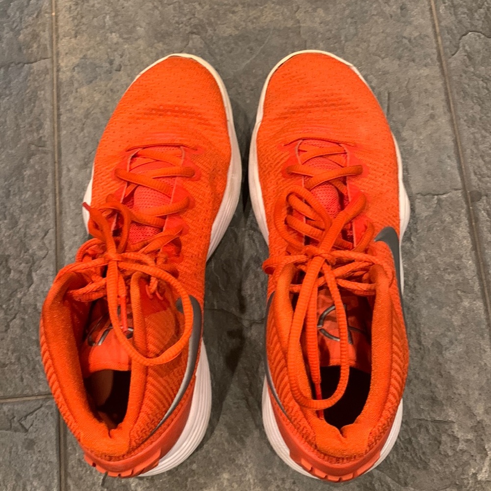 Orange women’s Nike basketball sneakers